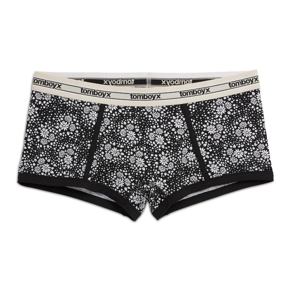 TomboyX Women's Boy Shorts - TENCEL™ Modal Petal Pizzazz - Large
